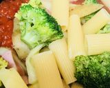 野菜中心のトマトソースペンネ作り方4写真