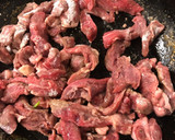 空心菜と牛肉の中華風黒酢炒め作り方4写真