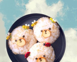 蜂くまおにぎり弁当 簡単 可愛い デコ弁作り方3写真