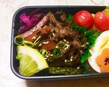ズボラで愛♡牛肉と野菜のソテー弁当作り方4写真