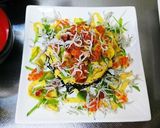 見た目華やか絶品野菜沢山鮭花散らし寿司作り方49写真