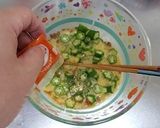 納豆とオクラの冷たい和えうどん作り方4写真