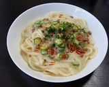 納豆とオクラの冷たい和えうどん作り方8写真