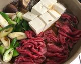 牛しゃぶしゃぶ肉で肉豆腐作り方8写真