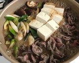 牛しゃぶしゃぶ肉で肉豆腐作り方9写真