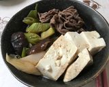 牛しゃぶしゃぶ肉で肉豆腐作り方11写真