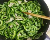 夏のベジつまみ♪「ゴーヤペペロンチーノ」作り方4写真
