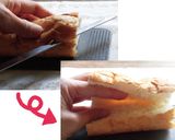 フランスパンでチキンサンド作り方2写真
