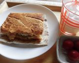 フランスパンでチキンサンド作り方8写真