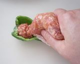 ピーマンのしぼり出し肉詰め作り方6写真