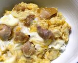 こんがり鶏肉の親子丼作り方5写真