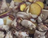 甘辛☆やみつき！鶏肉とサツマイモ炒め作り方2写真