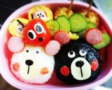 まん丸おにぎりで簡単キャラ弁！くまさん作り方7写真