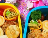 キャラ弁・梅雨弁に♪簡単可愛い枝豆カエル作り方2写真
