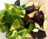 簡単 10分!茄子とピーマンの甘辛炒め作り方1写真