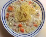 クラムチャウダー スープスパ作り方6写真