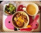 豚こまつくね丼作り方5写真