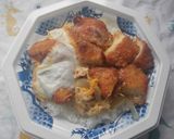 頭大盛りのチキンカツ丼♪作り方7写真