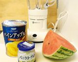 フルーツアイス♡スイカ＆パインヨーグルト作り方1写真