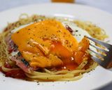 チーズベーコンエッグのスパゲッティ作り方13写真
