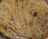 ツナと茸のカルボナーラ作り方3写真