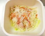簡単！白菜えのきカニカマのレンジ塩麹蒸し作り方4写真