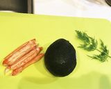 カニカマとアボカドのブルスケッタ作り方2写真