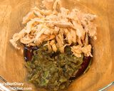 わらびとサラチキの冷やしぶっかけうどん作り方1写真