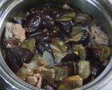 さば水煮缶とレンジ茄子と新玉ねぎの煮物作り方7写真