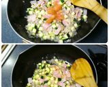 ズッキーニとトマト♪イタリアンハーブ炒飯作り方4写真
