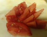 トマトミートソース(旬生トマトで作る)作り方1写真