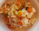 離乳食:素材の旨味!鮭と煮込野菜のおじや作り方1写真