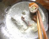 ひと工夫加えたちくわのチーズ入り磯辺揚げ作り方3写真