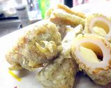 ひと工夫加えたちくわのチーズ入り磯辺揚げ作り方4写真