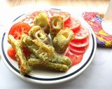 ひと工夫加えたちくわのチーズ入り磯辺揚げ作り方5写真