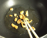 お好み焼き風　鶏皮とナスのソース炒め作り方6写真