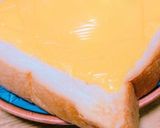 中からとろーり絶品簡単温卵チーズトースト作り方4写真
