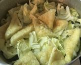 キャベツと豆腐の具沢山味噌汁作り方3写真