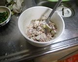 桜えびとみょうがのかき揚げ作り方5写真