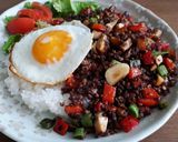 オイマヨポンで簡単味付け！アジアン肉飯作り方8写真