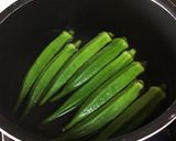 簡単！お弁当 栄養満点 オクラサラダ作り方1写真