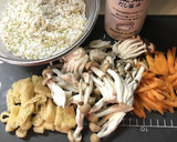 たっぷりしめじと人参の炊き込みご飯作り方3写真