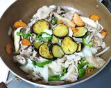 鉄板で♡元気モリモリ和風しょうゆパスタ♪作り方3写真
