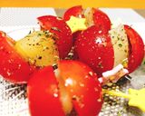 桃缶ミニトマトピンチョス作り方5写真