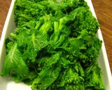 **菜の花と豚肉の炒め物**作り方2写真