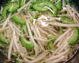 ゴーヤともやしのおひたし～☺うどん添え作り方1写真