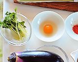 ピリ辛ナスを添えて彩り素麺♪作り方1写真