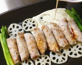 肉巻きズッキーニとアスパラのグラタン作り方3写真
