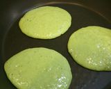 黒蜜きな粉で食べる 抹茶ホットケーキ作り方3写真