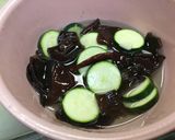 キクラゲと夏野菜のピクルス、糖質カットで作り方5写真
